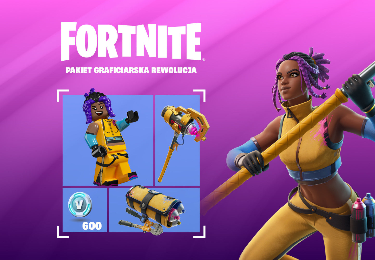 Fortnite - Graffiti Revolution Pack DLC US XBOX One / Xbox Series X|S CD Key