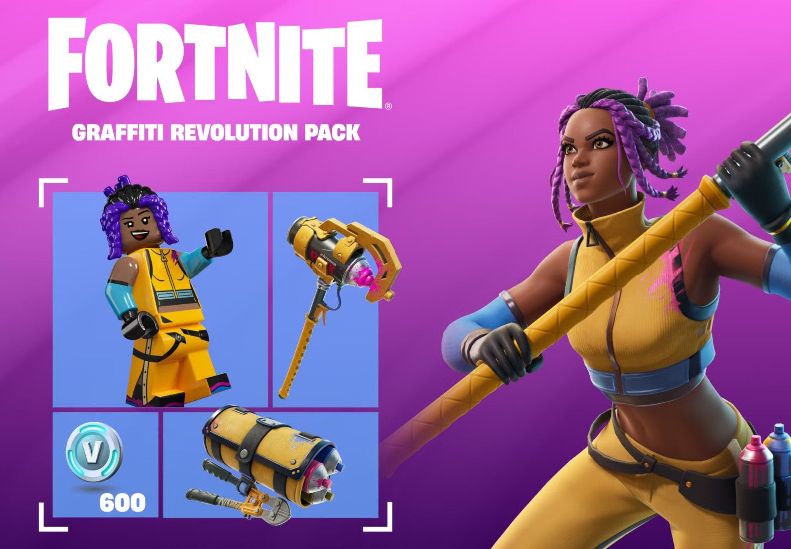 Fortnite - Graffiti Revolution Pack DLC EU XBOX One / Xbox Series X|S CD Key