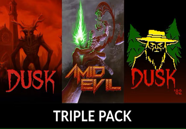 DUSK & AMID EVIL & DUSK '82 Ultimate Edition Triple Pack Bundle PC Steam CD Key