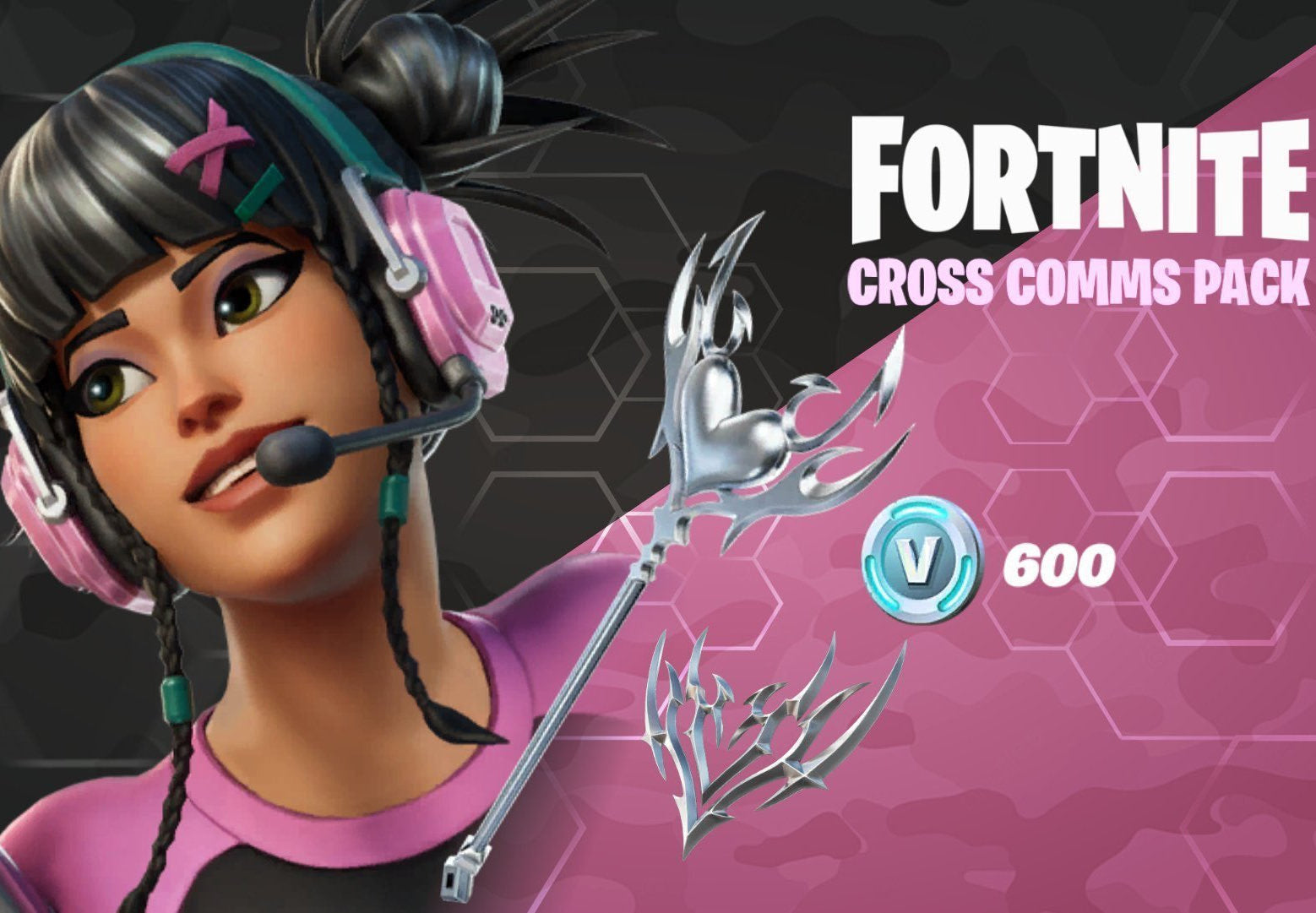 Fortnite - Cross Comms Pack + 600 V-Bucks Challenge DLC TR XBOX One / Xbox Series X|S CD Key