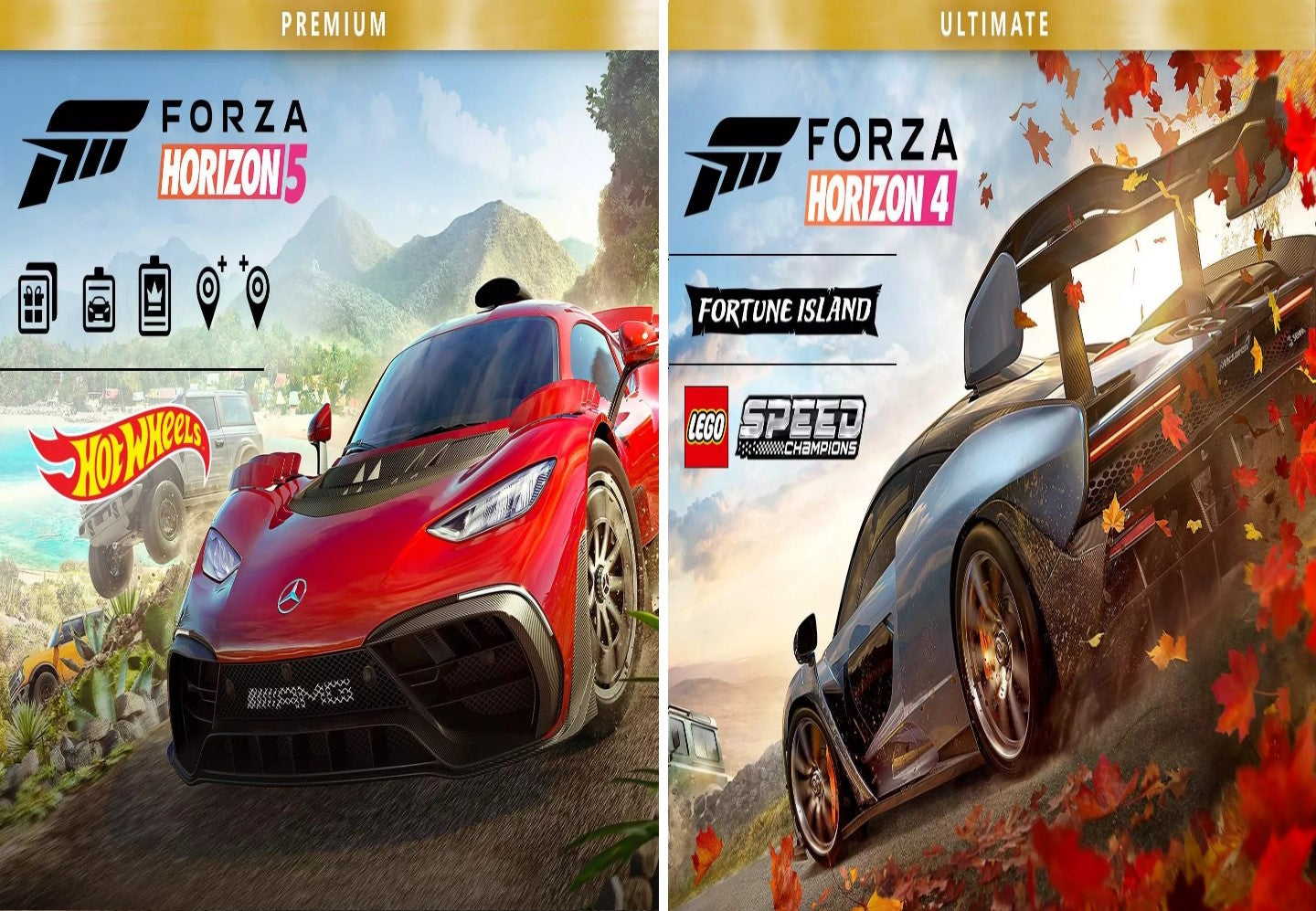 Forza Horizon 5 and Forza Horizon 4 Premium Editions Bundle EU XBOX One / Xbox Series X|S / Windows 10 CD Key