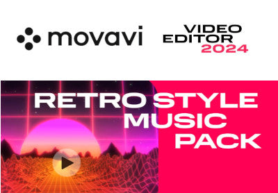 Movavi Video Editor 2024 - Retro Style Music Pack DLC Steam CD Key