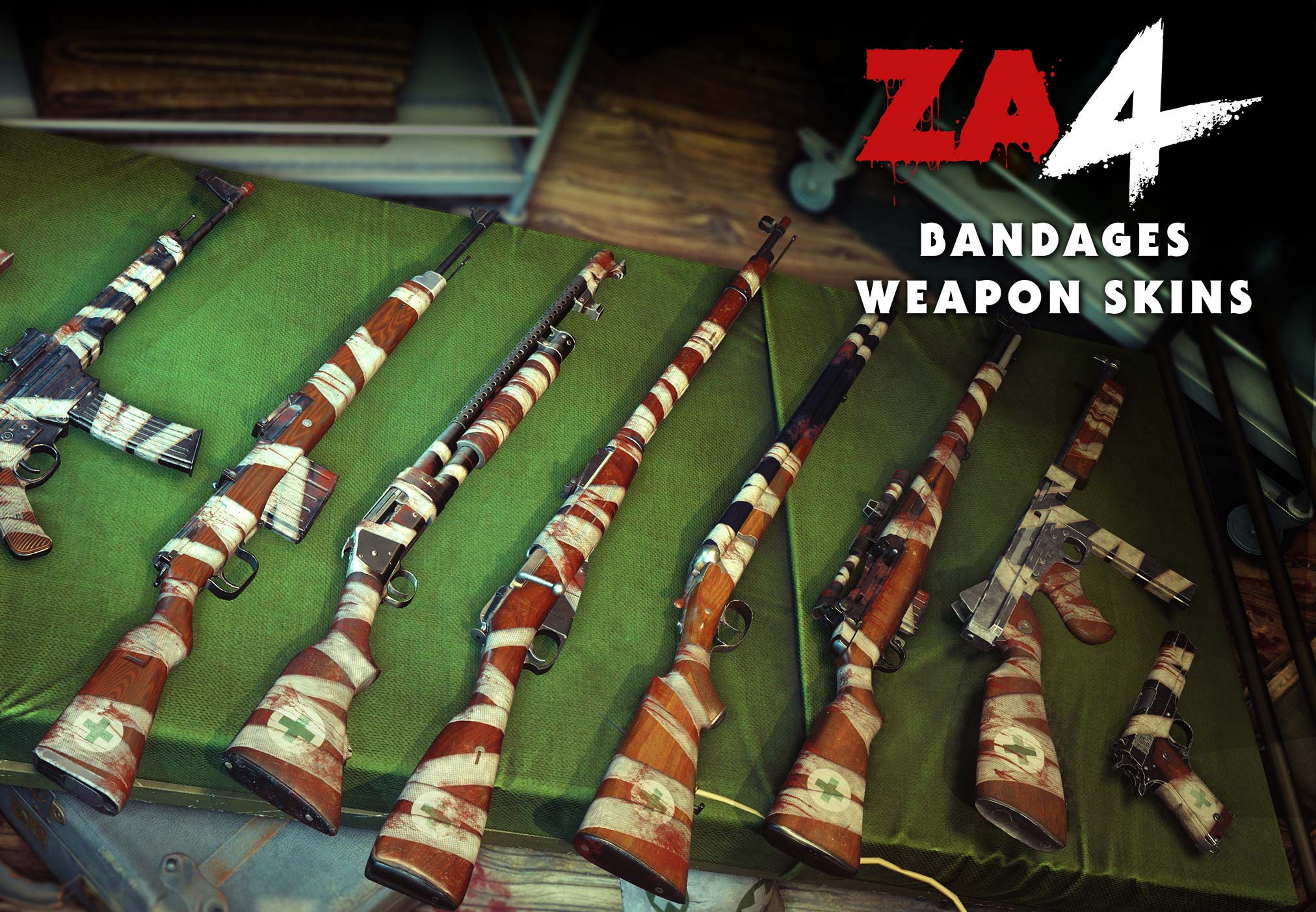 Zombie Army 4: Dead War - Bandages Weapon Skins DLC PC Steam CD Key