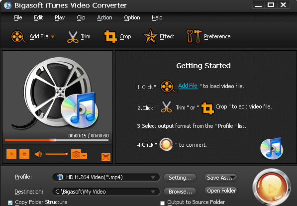 Bigasoft iTunes Video Converter PC CD Key