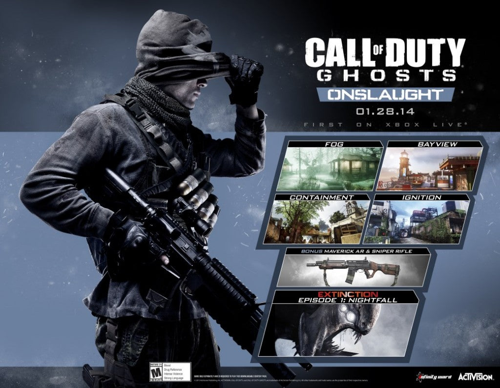 Call of Duty: Ghosts - Onslaught RU VPN Required Steam CD Key
