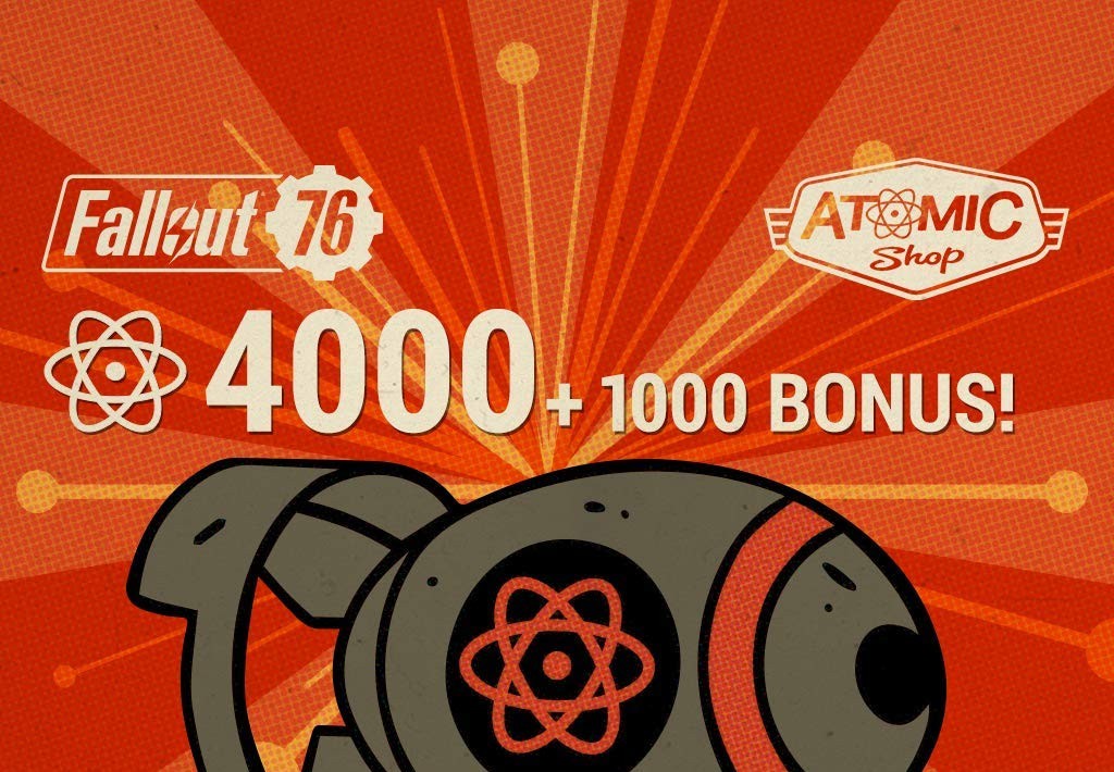 Fallout 76 - 4000 (+1000 Bonus) Atoms XBOX One CD Key