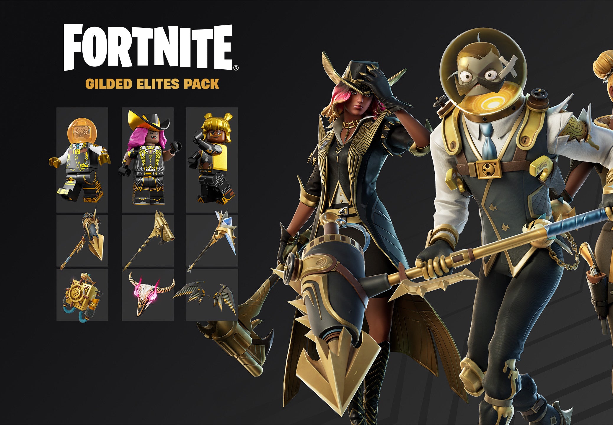 Fortnite - Gilded Elites Pack DLC US XBOX One / Xbox Series X|S CD Key