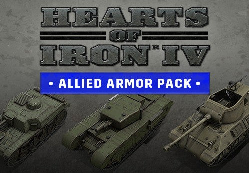 Hearts of Iron IV - Allied Armor Pack DLC Steam CD Key