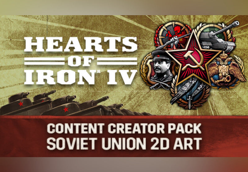 Hearts of Iron IV - Content Creator Pack - Soviet Union 2D Art DLC PC Steam CD Key
