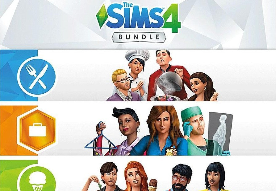 The Sims 4 - Get to Work DLC + Dine Out DLC + Cool Kitchen Stuff DLC Bundle XBOX One CD Key